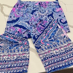 Lilly Pulitzer Blue and Pink Straight Leg Pants